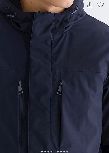 Erkek Lacivert Midi Boy Ceket - Görsel 4