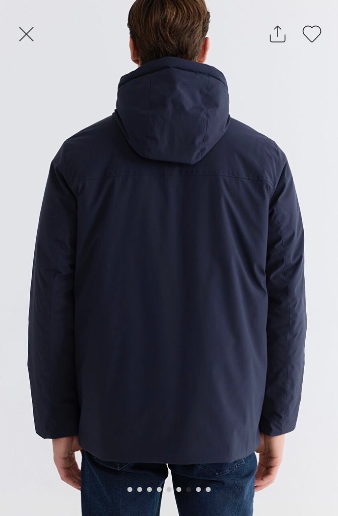 Erkek Lacivert Midi Boy Ceket - Görsel 5