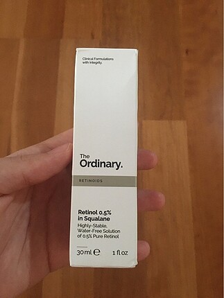 açılmamış kutu the ordinary retinol