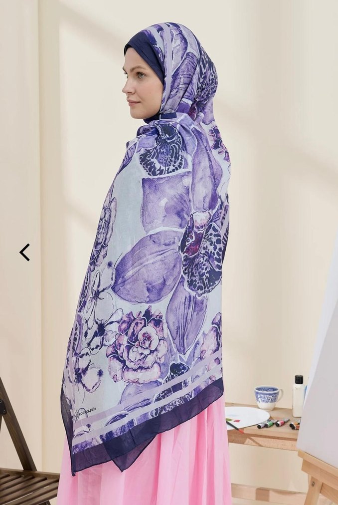 Gri Bohem Tarzı Kadın Şal - Görsel 3