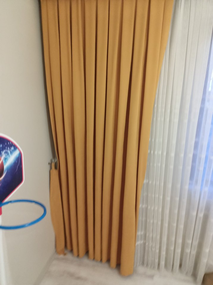 Modern Klasik Açık Sarı Fon Perde - Görsel 2