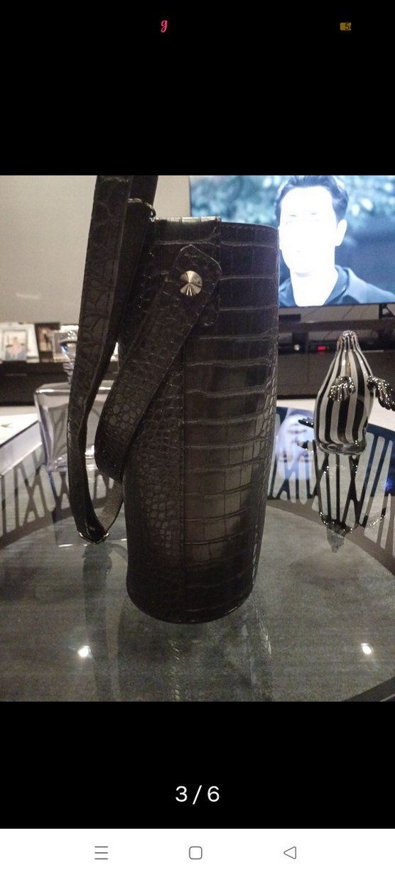 Siyah Yılan Desenli Deri Kadın Çanta - Görsel 3