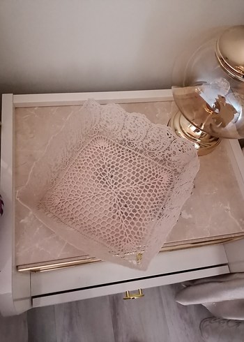 El Örgüsü Bohem Kare Dantel saklama kutusu - Görsel 2