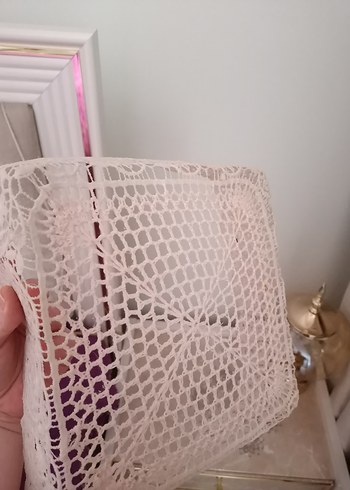 El Örgüsü Bohem Kare Dantel saklama kutusu - Görsel 4