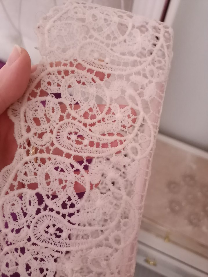 El Örgüsü Bohem Kare Dantel saklama kutusu - Görsel 5