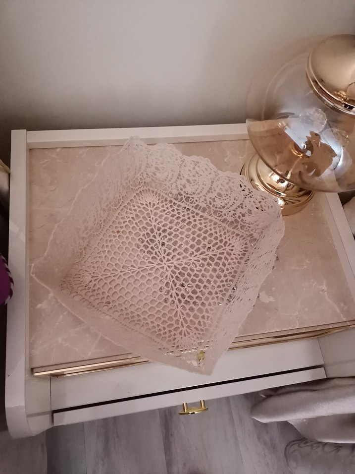 El Örgüsü Bohem Kare Dantel saklama kutusu - Görsel 2