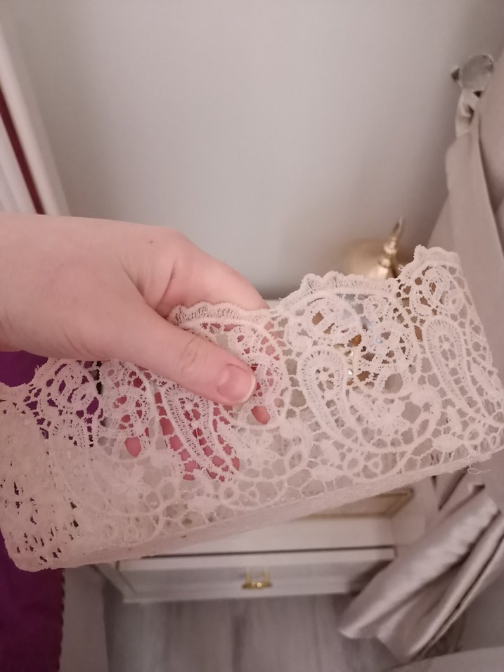 El Örgüsü Bohem Kare Dantel saklama kutusu - Görsel 3