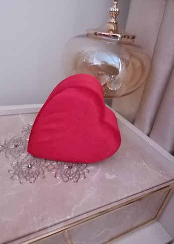 Kırmızı Kalp Şekilli hediyelik kutu - Görsel 5