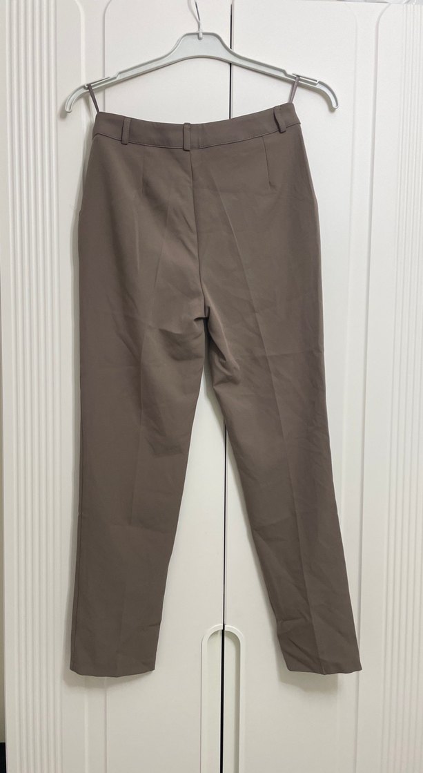 Bej Kadın Kumaş Pantolon Regular Fit - Görsel 3