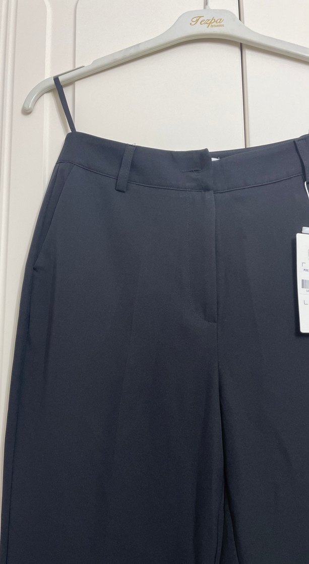 Siyah İspanyol  Kadın Pantolon - Görsel 2