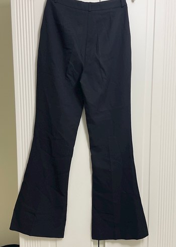 Kadın Siyah Kumaş Kumaş Pantolon - Görsel 3