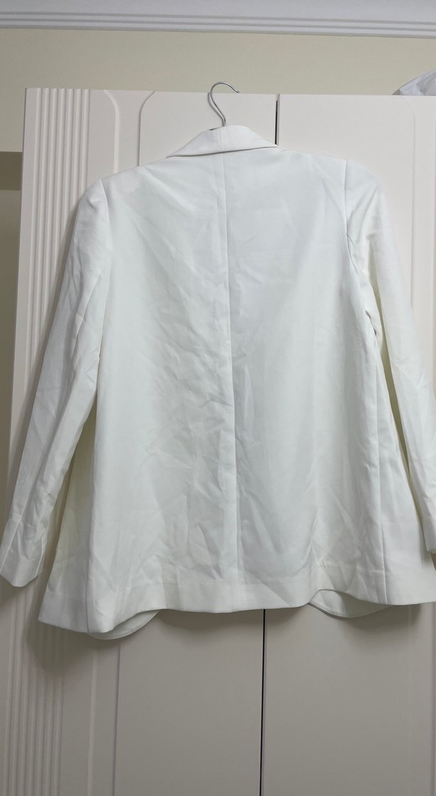 Beyaz Kadın Blazer ceket - Görsel 2