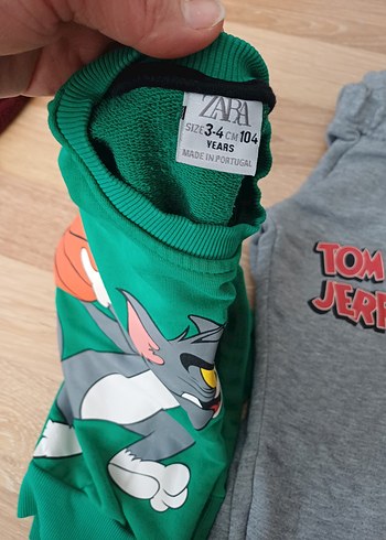 Tom ve Jerry Baskılı Erkek Çocuk Eşofman Takımı - Görsel 3