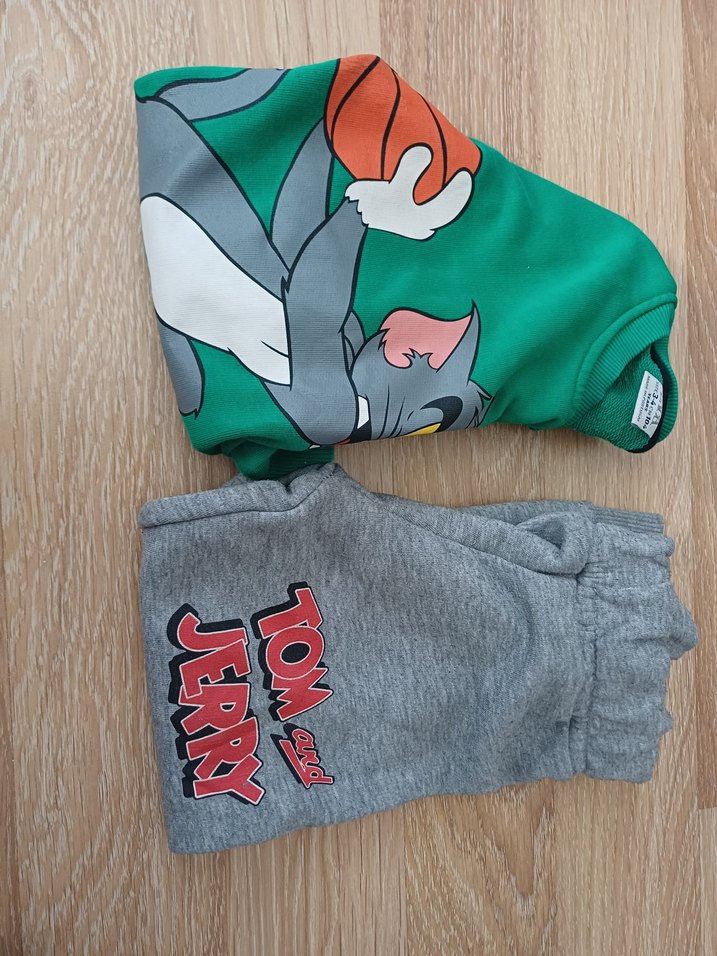 Tom ve Jerry Baskılı Erkek Çocuk Eşofman Takımı - Görsel 4