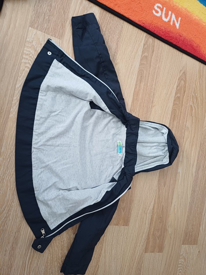 Erkek Çocuk Gri Fermuarlı Ceket - Görsel 2