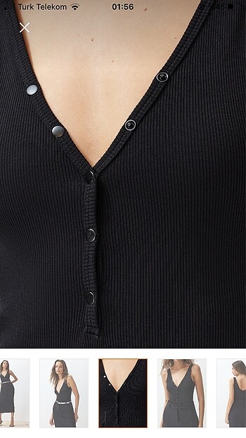 m Beden siyah Renk Siyah çıtlıtlı body