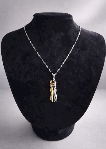 Altın Renk Zincir Detaylı Midi Kadın Kolye - Görsel 2