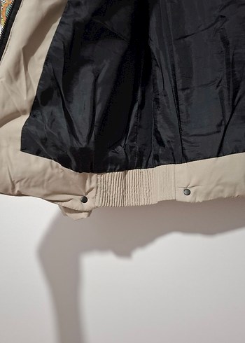 Taş Rengi Fermuarlı Kadın Ceket - Görsel 3