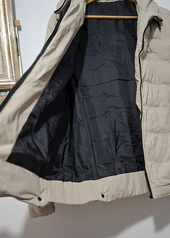 Taş Rengi Fermuarlı Kadın Ceket - Görsel 4