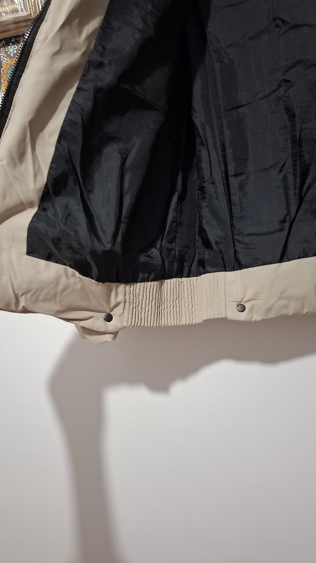 Taş Rengi Fermuarlı Kadın Ceket - Görsel 3