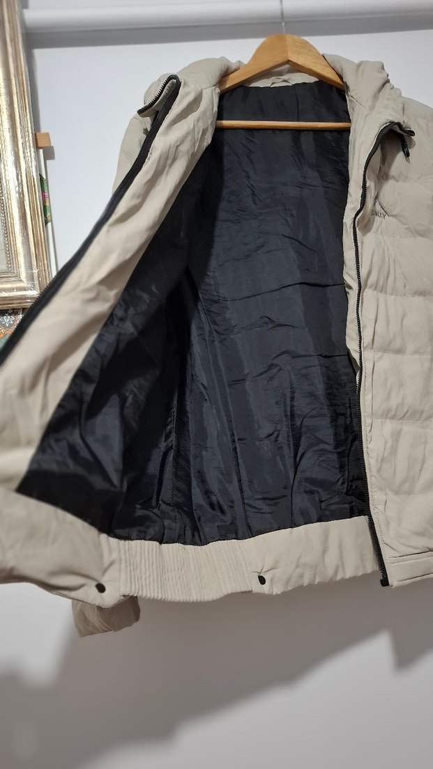 Taş Rengi Fermuarlı Kadın Ceket - Görsel 4