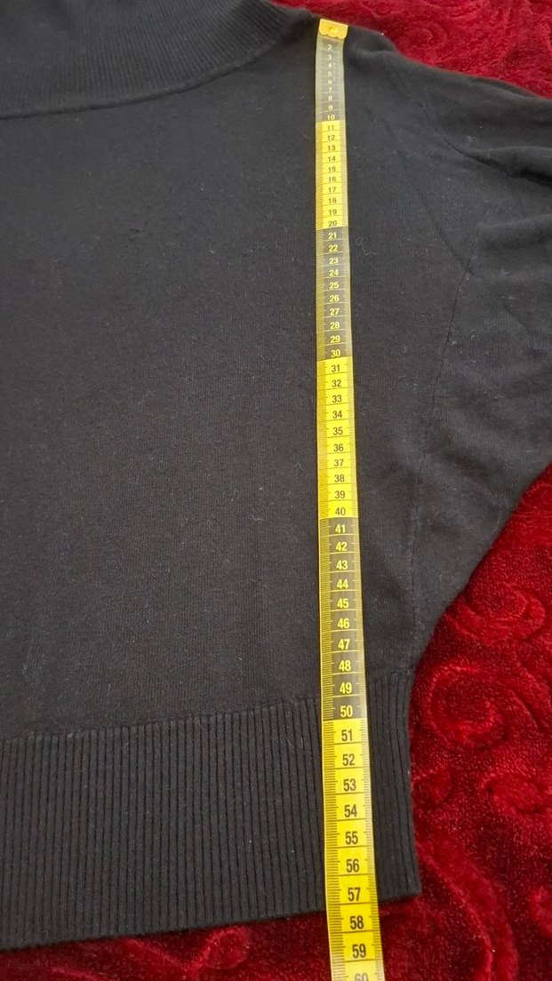 Siyah Balıkçı Yaka Kadın Kazak - Görsel 4