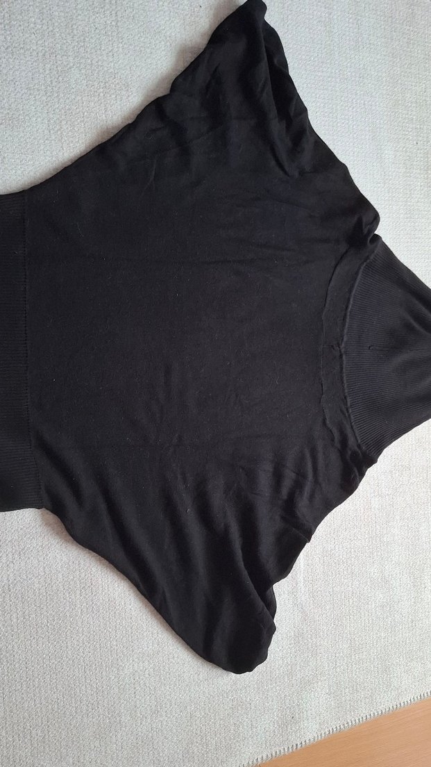 Siyah Balıkçı Yaka Kadın Kazak - Görsel 3