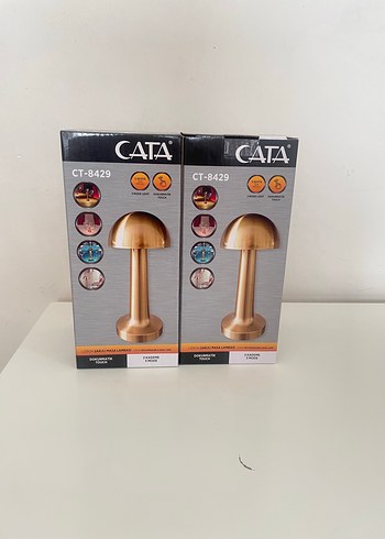 2 Adet CATA Gold Masa Lambası CT-8429