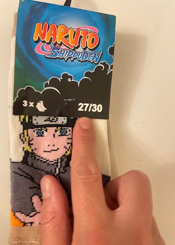 3 Çift Naruto Desenli Erkek Çocuk Çorabı 27/30 - Görsel 5