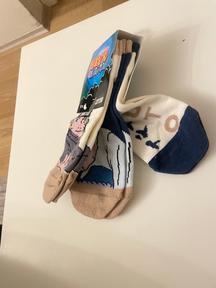 3 Çift Naruto Desenli Erkek Çocuk Çorabı 27/30 - Görsel 3