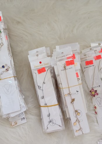 Çelik kolye bileklik küpe - Görsel 13