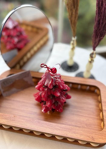 Yeni yıl renkli Çam Ağacı Mum - Görsel 2