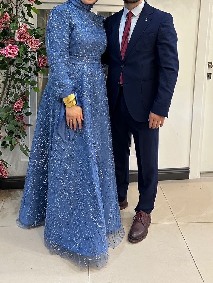 Tesettür taşlı abiye - Görsel 2