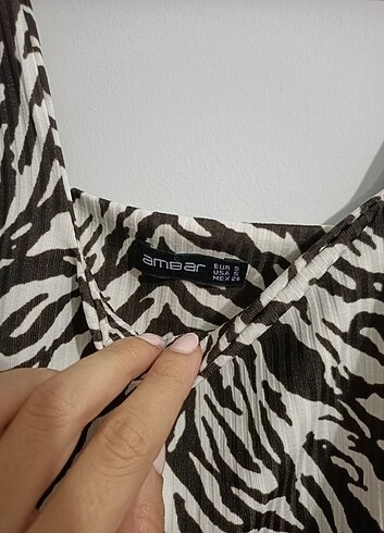 s Beden Zebra Desen İkili Takım