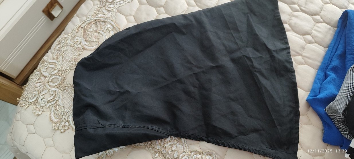 Siyah Uzun Kesim Rahat Kesim tesettür mayo - Görsel 5