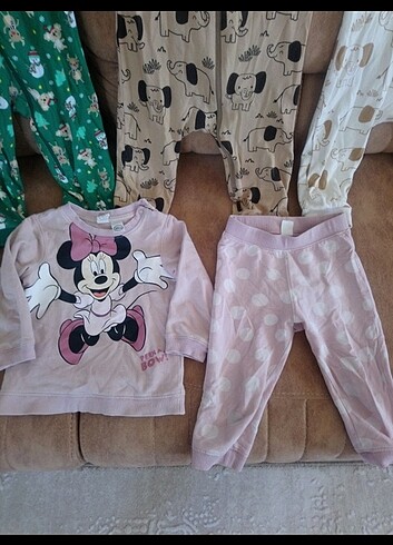 Minnie mouse bebek alt üst takım