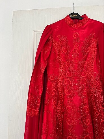 40 Beden kırmızı Renk Kaftan