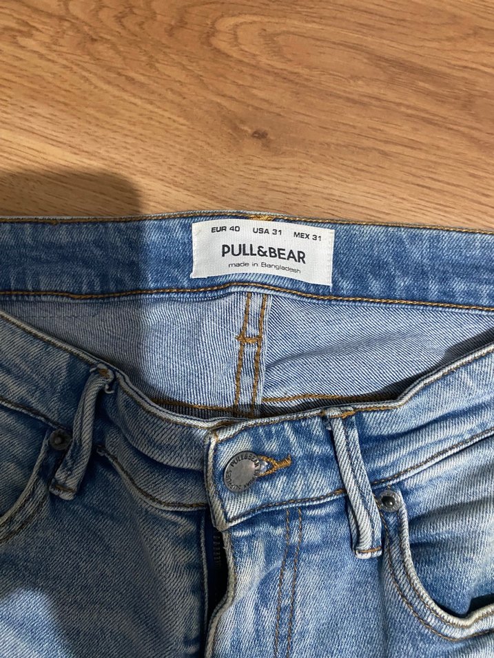 Pull&Bear Açık Mavi Denim Jean — görsel 2/3