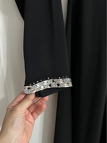 40 Beden siyah Renk Dubai ipek elbise ferace abaya