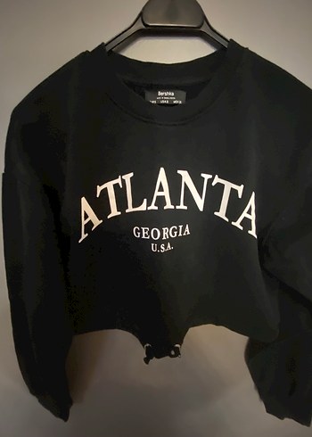 Bershka S beden Kısa Sweatshirt - Görsel 2