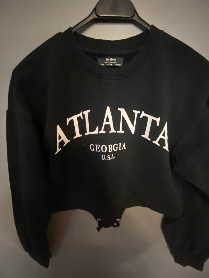 Bershka S beden Kısa Sweatshirt - Görsel 2