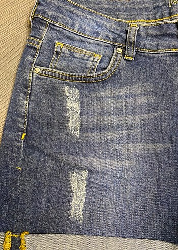 Mudo 38 beden kot şort - Görsel 4