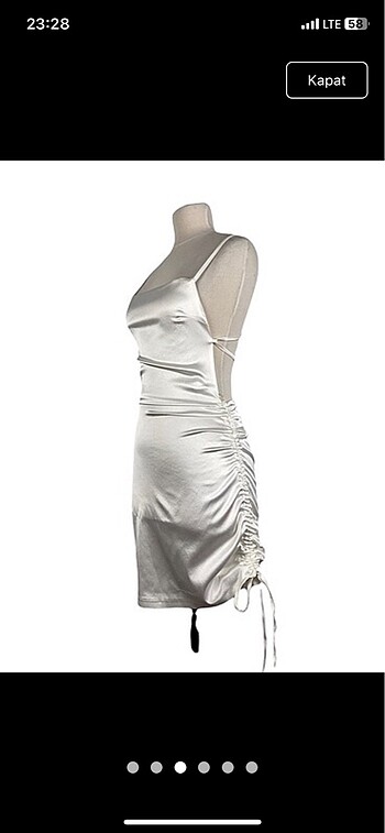 xs Beden BSL Fashion marka saten elbise