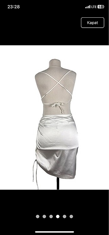 BSL FASHION BSL Fashion marka saten elbise