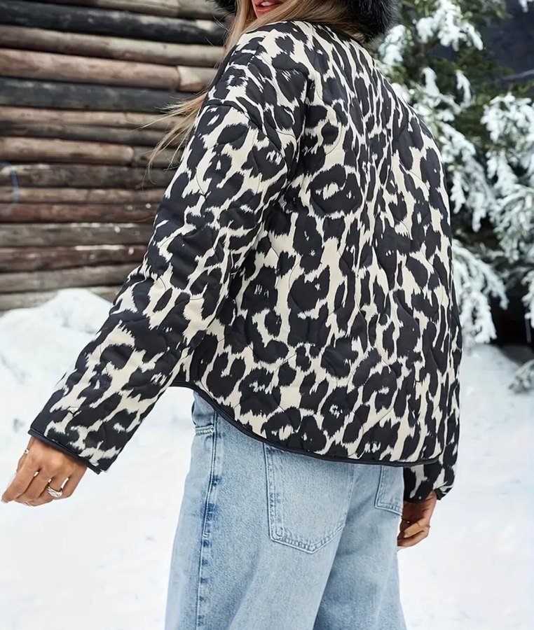 Kadın Zebra Desenli  Oversize Ceket - Görsel 2