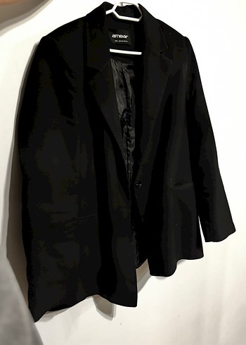 Siyah Düğmeli Kadın Blazer Ceket - Görsel 4