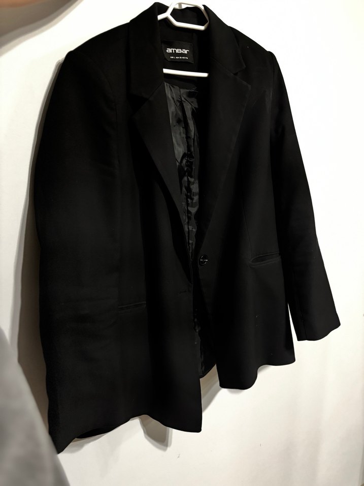 Siyah Düğmeli Kadın Blazer Ceket - Görsel 4