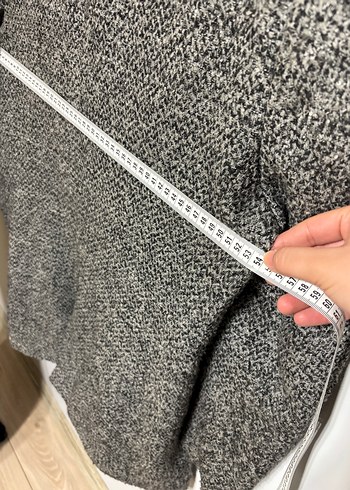 Gri Düğmeli Midi Erkek Palto - Görsel 5