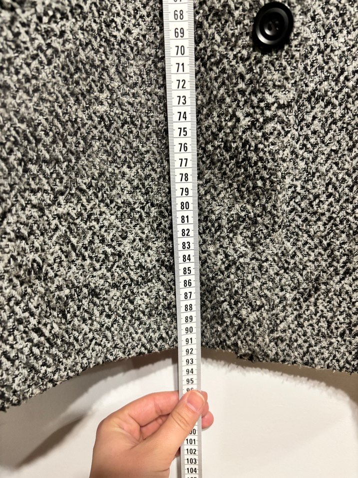 Gri Düğmeli Midi Erkek Palto - Görsel 4