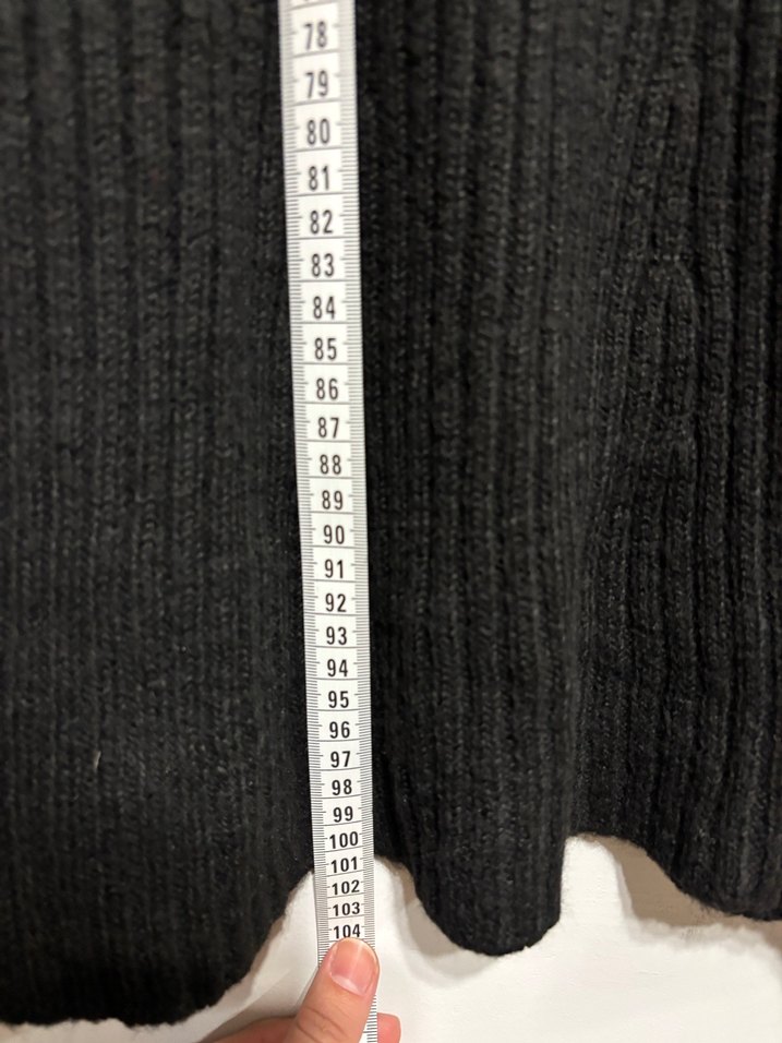 Siyah Balıkçı Yaka Triko Elbise - Görsel 4